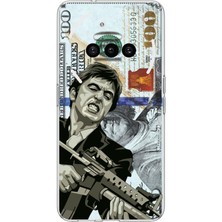 TechTree Nothing Phone (3A) Uyumlu Scarface Dolar Tasarımlı Baskılı Silikon Kılıf