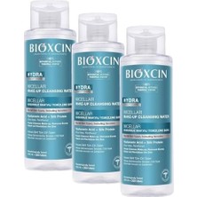 Hydra Micellar Makyaj Temizleme Suyu – Hyalüronik Asitli, Ipek Proteinli, Hassas Ciltler Için, Yağsız ve Durulama Gerektirmez, 500 ml (3 Paketi)