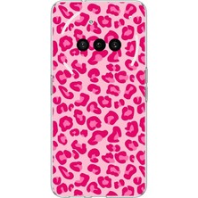 TechTree Nothing Phone (3A) Uyumlu Pembe Leopar Tasarımlı Baskılı Silikon Kılıf