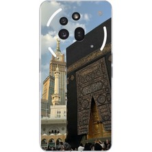TechTree Nothing Phone (3A) Pro Uyumlu Manevi Huzur Kabe Kapısı Umre Baskılı Silikon Kılıf
