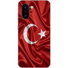 TechTree Oneplus 15R Uyumlu Türk Bayrağı Baskılı Silikon Kılıf