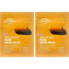 Grace Day Gözenek Bakımı Için Vitamin ve Aha Bha Pha Içeren Kağıt Maske Grace Day Pore Mask Pack (2 Paketi)