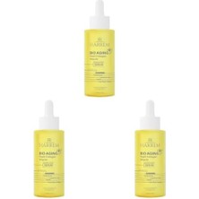 Bio Aging Yaşlanma Karşıtı Kuru ve Karma Ciltler Için Nemlendirici Hyalüronik Asit Kolajen Serum 30 ml (3 Paketi)