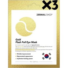 Dermal 3 Katmanlı Foil Göz Altı Torbalarına Karşı Kağıt Göz Maskesi 3 Adet