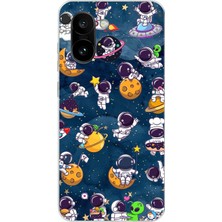 TechTree Oneplus 15R Uyumlu Minik Astronotlar Uzayda Baskılı Silikon Kılıf