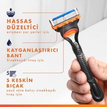 Fusion5 Erkekler Için Tıraş Makinesi ve 200 ml Tıraş Jeli