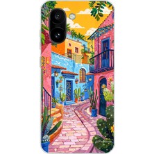 TechTree Oneplus 15R Uyumlu Renkli Sanat Sokak Silikon Kılıf Baskılı Silikon Kılıf