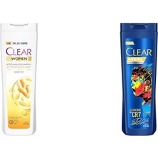 Clear Saç Dökülmesine Karşı Zencefil Özü Kepeğe Karşı Etkili Şampuan 350 Ml(1) Clear Men Kepeğe Karşı Etkili Şampuan Legend By Cr7 Cristiano Ronaldo 350 Ml(2)