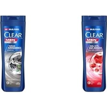 Clear Men Kepeğe Karşı Etkili Şampuan Yoğun Arındırıcı Kömür ile 350 Ml(2) Clear Men Kepeğe Karşı Etkili Şampuan Hızlı Stil 2'si 1 Arada Kolay Şekil Alan Saçlar 350 ml Mavi(1)