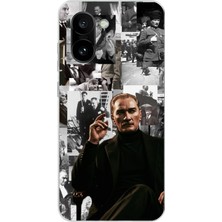 TechTree Oneplus 15R Uyumlu Mustafa Kemal Atatürk Kolajları Baskılı Silikon Kılıf