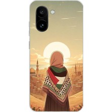 TechTree Oneplus 15R Uyumlu Filistine Özgürlük Kız Baskılı Silikon Kılıf