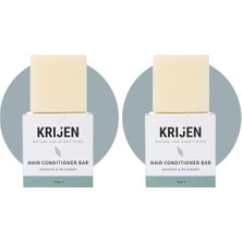 Krijen Ginseng & Biberiye Katı Saç Kremi 60 gr (2 Paketi)