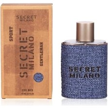 Secret Milano Gentleman Kot Desenli Mavi Man Edt 100 ml Erkek Parfüm