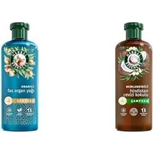 Herbal Essences Seti | Onarıcı Argan Yağı Şampuan 350ML X1 + Nemlendirici Hindistan Cevizi Kokulu Şampuan 350ML X1