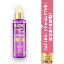 Restorex Speed & Strong Sıvı Saç Kremi – Kolajen & Biotin Içerikli, Durulanmayan, Anında Tarama & Parlaklık, Isı Koruyucu, 200 ml