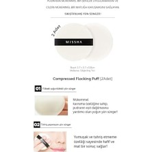 Pudra Uygulaması Için Makyaj Süngeri (Yuvarlak) Compressed Flocking Puff 2 Adet