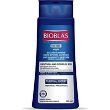 Bioblas Thermal Expert Şampuan – Kepek ve Saç Dökülmesine Karşı, Termal Su & Mentol Içerikli, Bitkisel Kompleks B19, 360 ml
