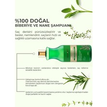 Yüzde Yüz Doğal Saç Güçlendirici Biberiye Şampuan 400 ml