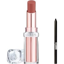 L'oréal Paris Glow Paradise Balm-In-Lipstick - Işıltı Veren Nude Tonlu Ruj 191 Nude & Tattoo Mini Jel Göz Kalemi Hediyeli