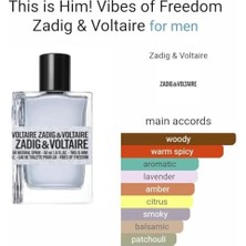 Zadig Voltaire Is Him Vibes Of Freedom Edt 50 ml Parfüm