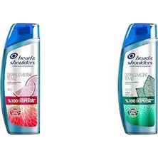 & Shoulders Derinlemesine Temizlik Şampuan Nazik Arındırma Greyfurt 300 ml ve & Shoulders Derinlemesine Temizlik Şampuan Kaşıntı Giderici Nane 300 ml