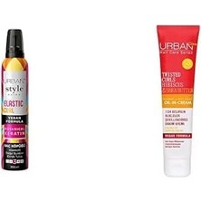 Style Guide Elastic Curl Doğal Görünüm Sağlayan Saç Köpüğü 200 Ml- Vegan x Twisted Curls Hibiscus & Shea Butter Kıvırcık ve Dalgalı Saçlara Özel Durulanmayan Bakım Kremi 175 Ml- Vegan
