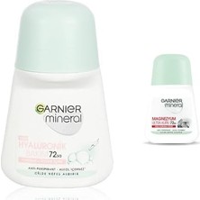 Mineral Hyaluronik Bakım Roll-On Deodorant + Mineral Magnezyum Ultra Kuru Roll-On Deodorant