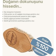 At Kılı Fırçası | 100% Doğal Kayın Ağacı ve At Yelesi Kıllarından El Yapımı Selülit Fırçası