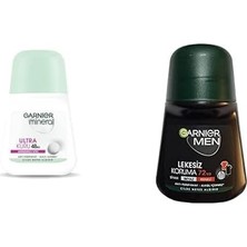 Mineral Ultra Kuru Roll-On Deodorant + Men Lekesiz Koruma Roll-On Deodorant