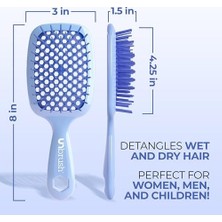 Fhı Heat Unbrush Islak ve Kuru Havalandırmalı Dolaşık Açıcı Saç Fırçası, Deniz Salyangozu Açık Mavi