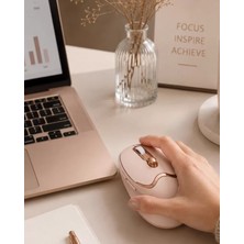 Marsilyan- Ergonomik Tasarımlı Kablosuz Mouse Bluetooth ve USB Alıcılı