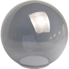 Füme Gri Rengi Parlak Avize Glob Camı Çap: 15 Cm.