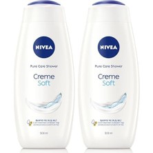 Creme Soft Kremsi Dokunuş Banyo ve Duş Jeli 500 Ml, Pro-Vitamin, Yağı, Nemlendirme (2 Paketi)
