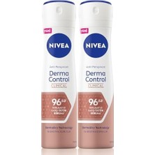 Derma Control Clinical Kadın Sprey Deodorant 150ML, 96 Saat Üstün Koruma,anti-Perspirant X2 Adet