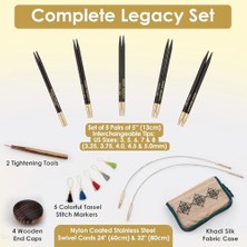 Interchangeable Needle Set 5"- Sizes 3/3.25MM To 8/5mm -LM350302