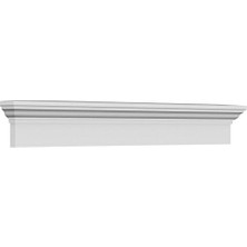 Ekena Millwork CRH06 x 24 24 x 27 Alt 1/2 Inç Genişlik Oben Geleneksel Kreuzkopfbohrer, CRH06X37