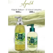 Trendy Pazars Ayvalık Zeytin Vücut Losyonu 280 ml ve Köpük Sabun 500 ml