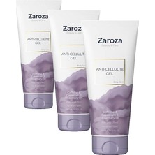 Zaroza Anti Selülit Jel Kafein & Capsicum & Biberiye Yağı 200 ml (3 Paketi)