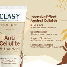 Selülite Karşı Mükemmel Koruma - Brezilya Fındığı Yağlı Anti Selülit Kremi | Bacak, Basen ve Kalça Sıkılaştırıcı Krem | Dermatolojik Olarak Test Edilmiştir, 100 ml