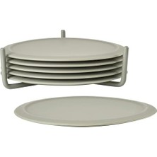 Silikon Bardak Altlıkları 6'lı Set Renk: Mud