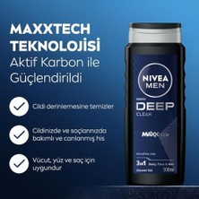 Men Erkek Deep Dimension Duş Jeli 500ML ve Roll-On Deodorant Derma Control Clinical 50ML,TER Koruma