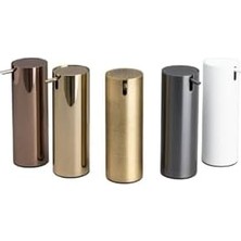 Basmalı Sıvı Sabunluk Krom Renk 300 ml - 168X60X83 mm