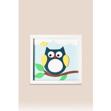 Temalı Katmanlı Mdf - Çocuk ve Bebek Odası Duvar Tablosu 33X33X2.5 cm