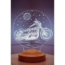 3D Motorsiklet LED Lamba