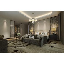 AV-60190-5E Eskitme Kaplama Modern Avize E27 Metal Cam 70CM