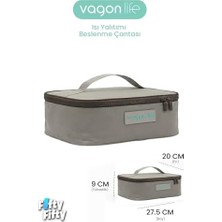 Isı Yalıtımlı Termal Yemek Beslenme Çantası Mama Taşıma Termos Çanta ve Soğuk -FFVGNB1060
