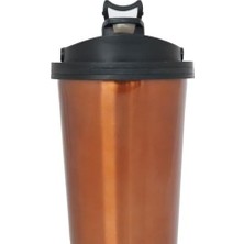 Any Morning 500 ml Paslanmaz Çelik Termos Mug, Çift Katmanlı, Sızdırmaz Kapak, Bakır Rengi SI231902
