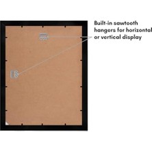 11X14 Kolaj Resim Çerçevesi Siyah - Beş Adet 4x6 Çerçeve Açıklığı Veya Bir 11X14 Çerçeve Mat Olmayan Çerçeve - Ahşap Tasarlanmış, Kırılmaya Dayanıklı Cam, Duvar Için Asma Donanımı Dahil