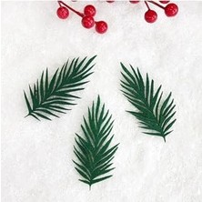 Keçe Süs, Çam Yaprağı 10X5 cm 3 Adet Yeşil
