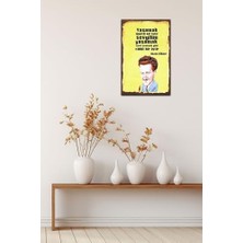 Kuşe Kağıt Duvar Posteri Yaşamak Ümitli Bir Iştir Nazım Hikmet Retro DRTR0019